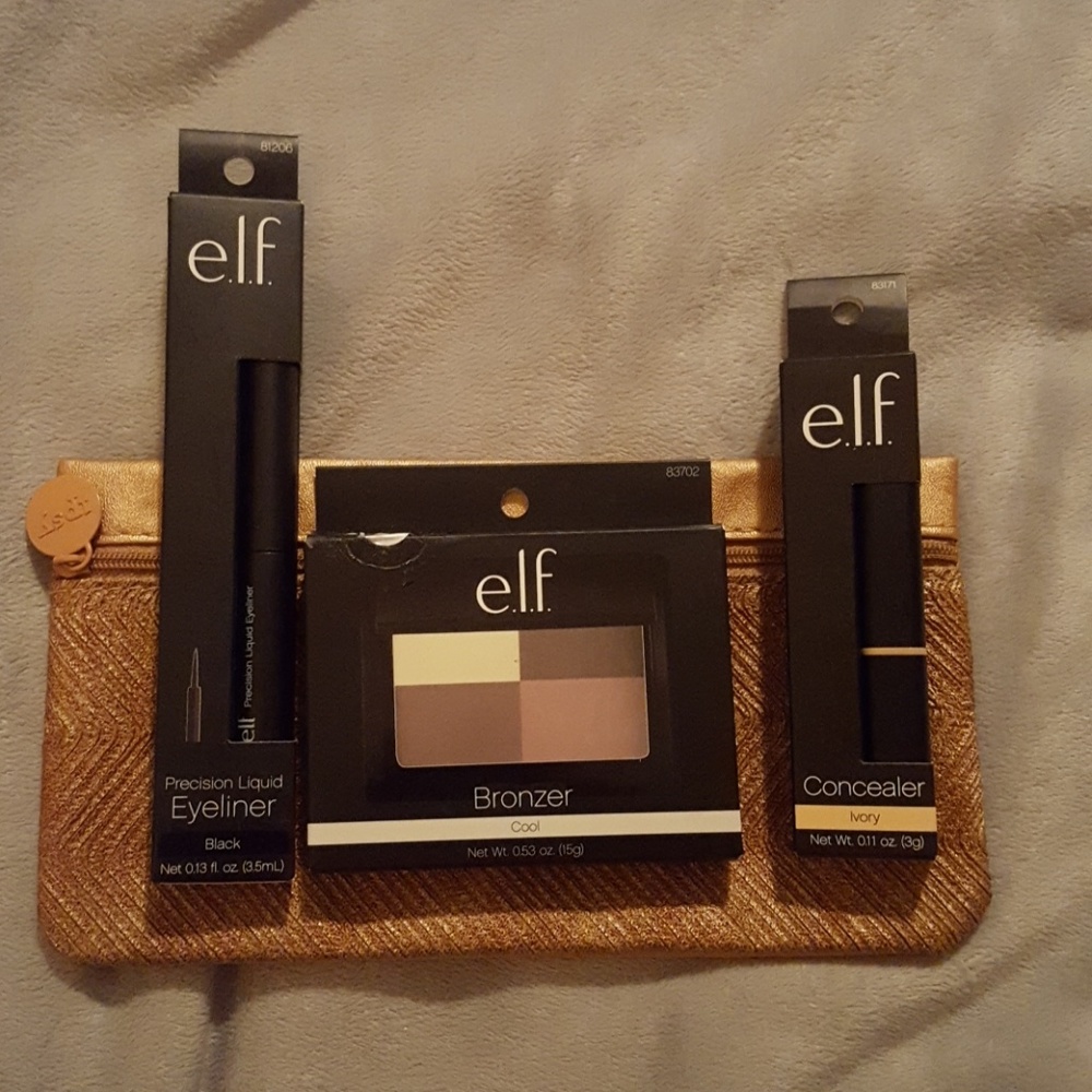 elf cosmetics bundle brinzer, concealer, eyeliner